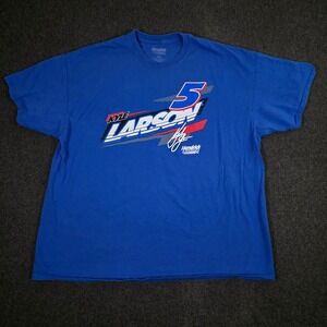 Kyle Larson 5‎ Hendrick Motorsports NASCAR Racing T Shirt Men's XXL Blue